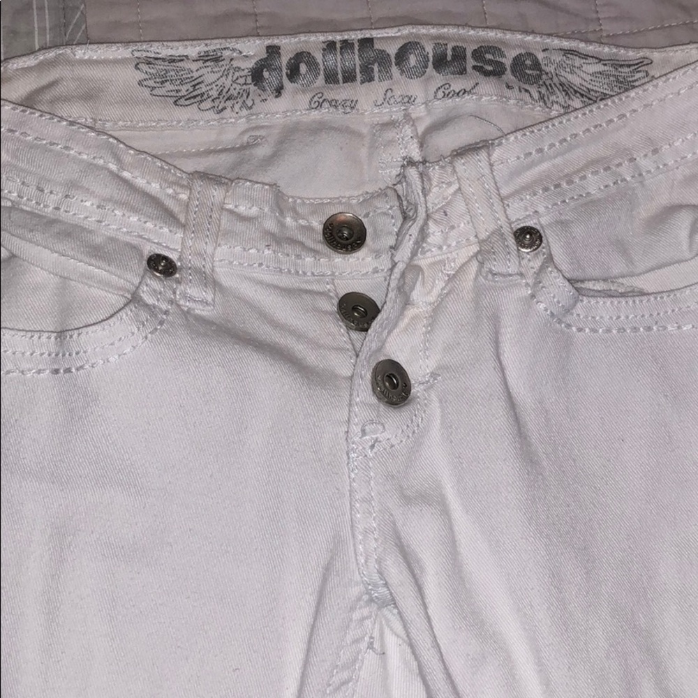 White jeans high waisted